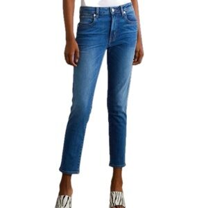 SLVRLAKE Lou Lou Mid-Rise Straight Cropped Jeans. Size 28.